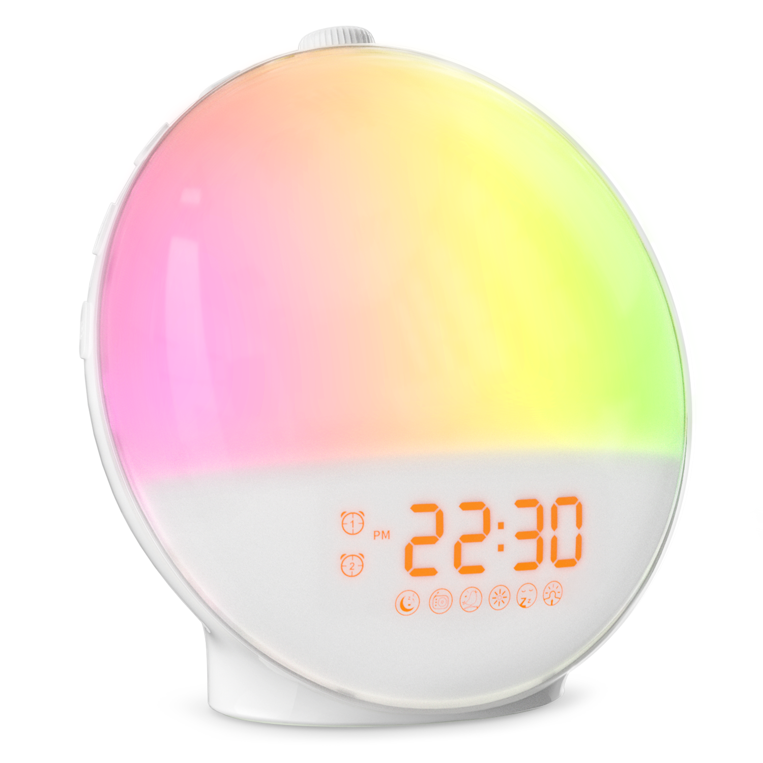 Dekala Sunstone™ - Sunlight Alarm Clock Radio with Sound Machine for Heavy Sleeper