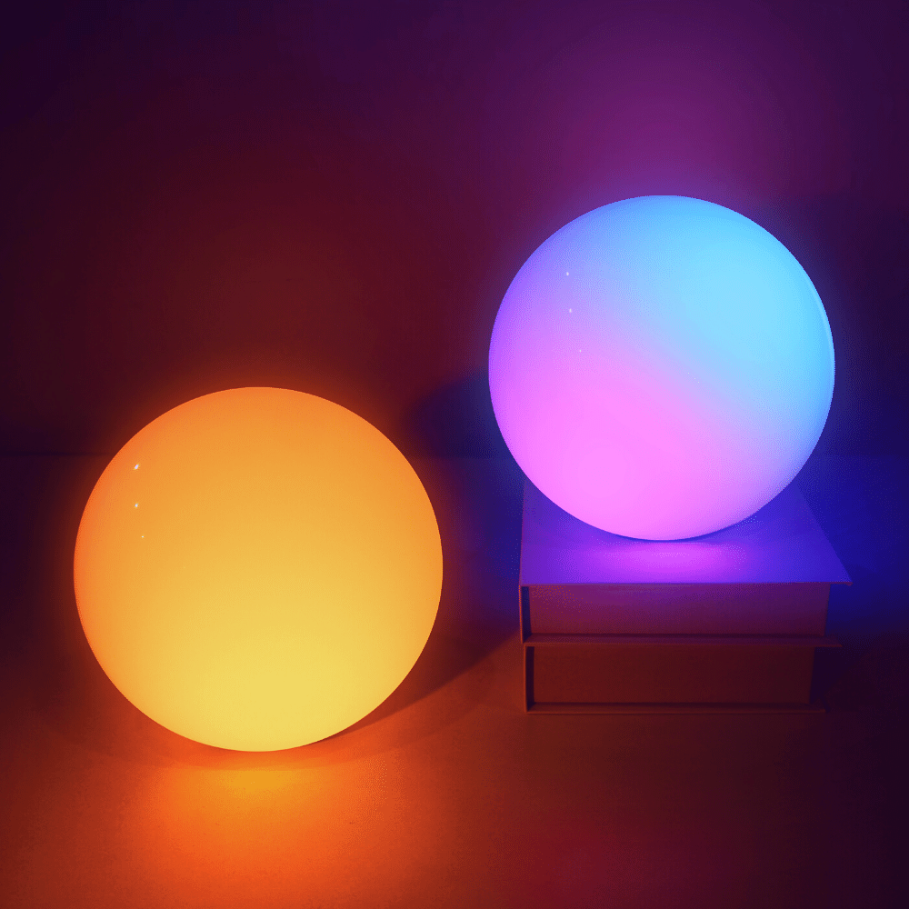 Alsy 8 in color changing led best sale glow ball lamp