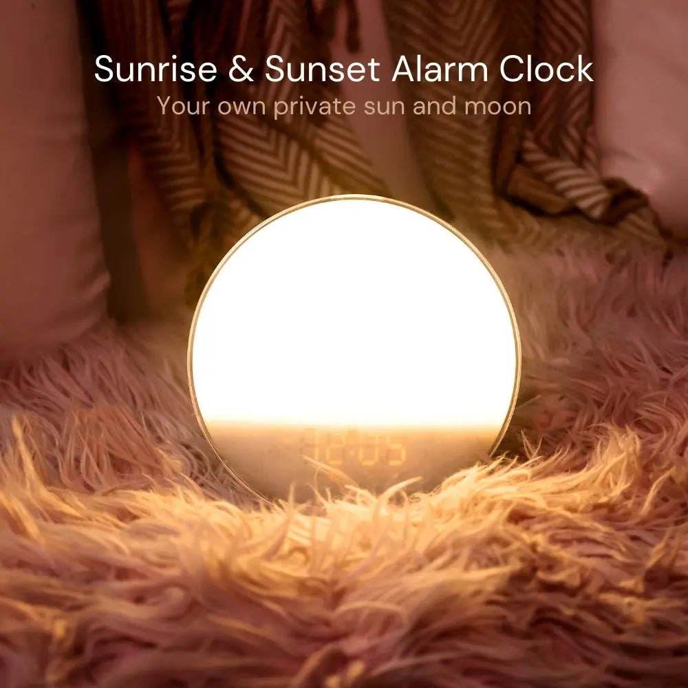 Dekala Sunstone - Sunlight Alarm Clock Radio with Sound Machine for Heavy Sleeper Dekala