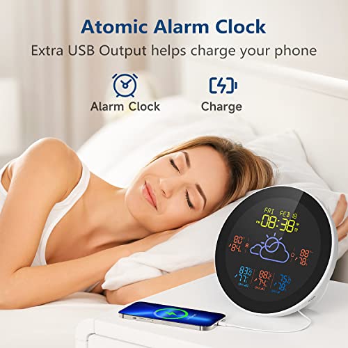 WSTK-103 Digital Weather Station RCC DCF 3 Indoor/ Outdoor Wireless Sensor  Thermometer Alarm Clock - Tekcoplus Ltd.