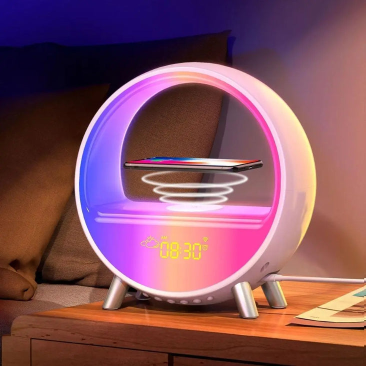 Dekala Arches wireless charging alarm clock for bedside