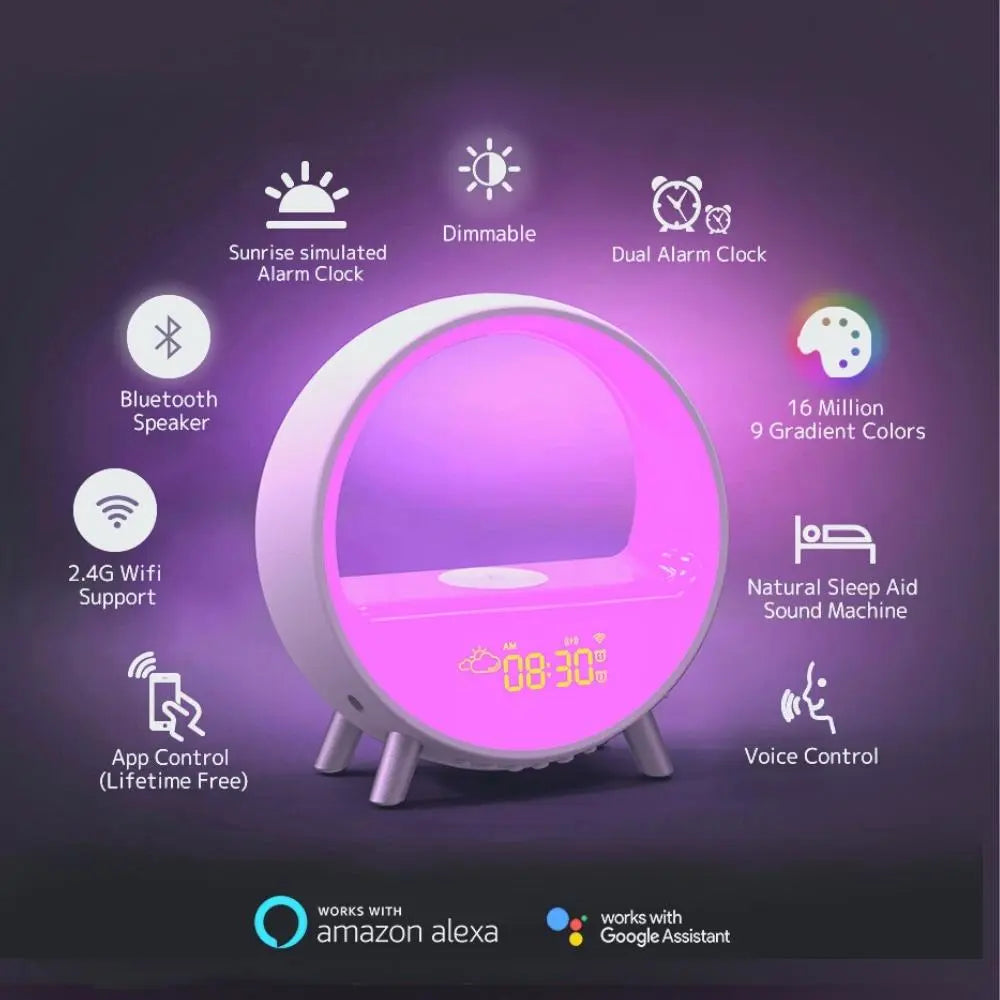 Dekala Arches™ Smart Alarm Clock, Sunrise Simulator, Voice Control – Dekala  Store