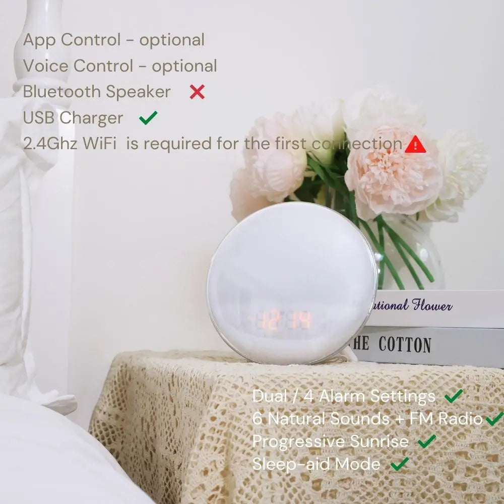 Dekala Sunrise Alarm Clock, Light Alarm Clock, Friendship Lamp – Dekala  Store