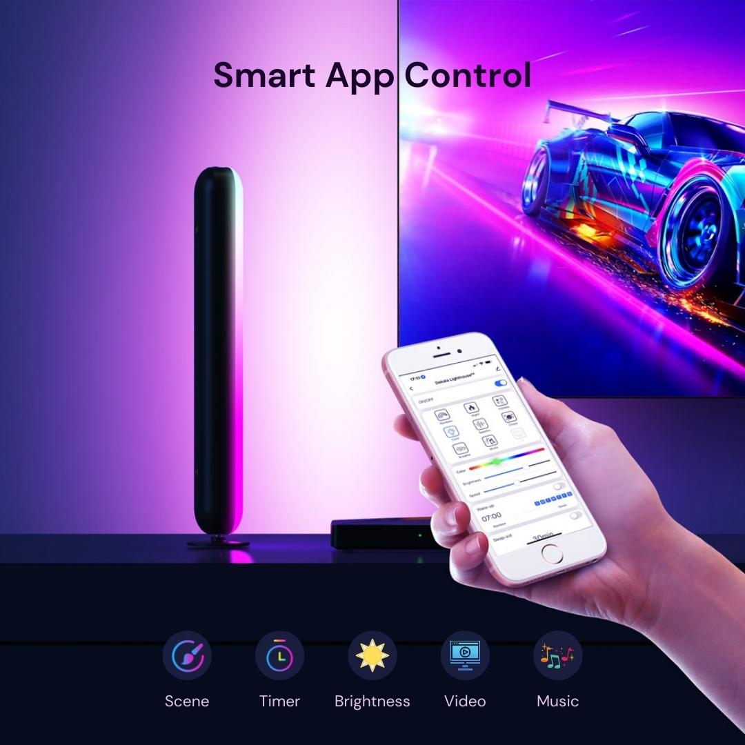 dekala lighthouse smart tv backlight with dekala app control